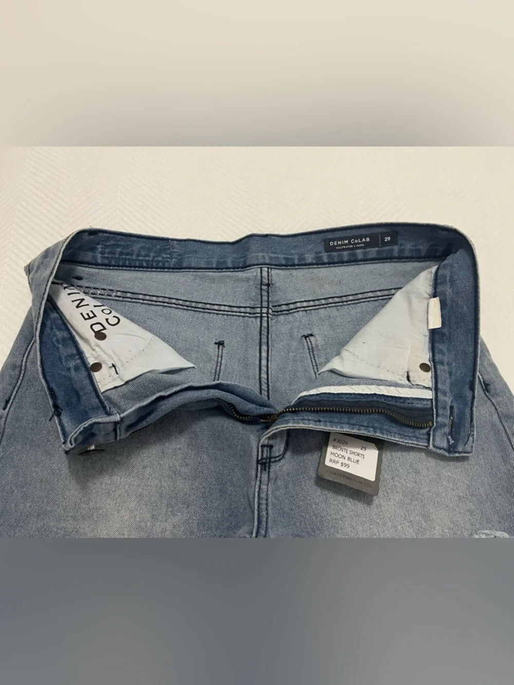 Denim CoLab Shorts - Picture 3 of 7